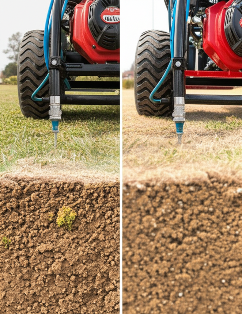 Soil Injection vs Core Aeration: Fixing Compacted Clay Soil in Dallas-Fort Worth